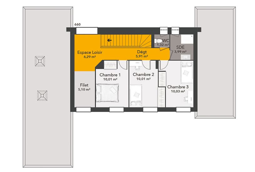  Vente Terrain + Maison - Terrain : 1 162m² - Maison : 120m² à Saint-Georges-sur-Fontaine (76690) 