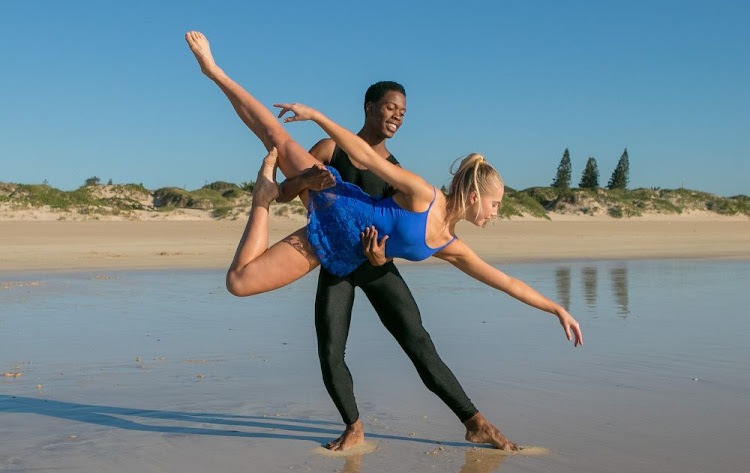 Luhle Jakavula and Sarah Hagedorn-Hansen limber up for the Friendly City Dance Festival that kicks off at Port Elizabeth’s Savoy Theatre next month