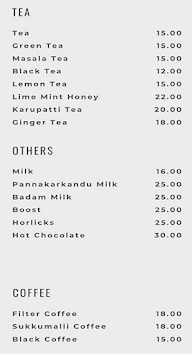 Suvai Cafe menu 2