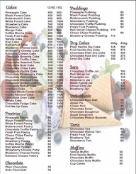 Cakes N Cookies menu 1