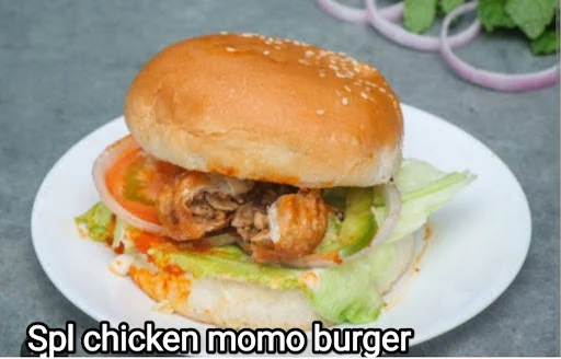 Spl. Chicken Momos Burger