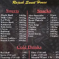 Rajesh Sweet House menu 1