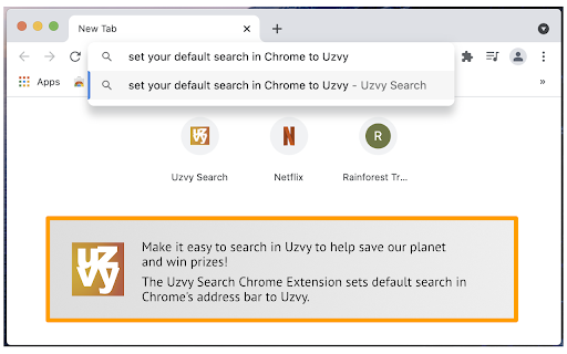 Uzvy Default Search