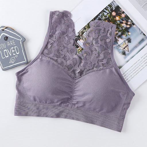 Title 7, Lace Underwear with Wide Shoulder Straps, Anti-...