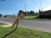 A Durban motorist deliberately flattened Umhlanga street sings - and nobody knows why.