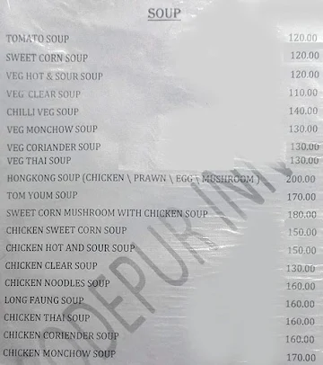 Sodepur Inn menu 