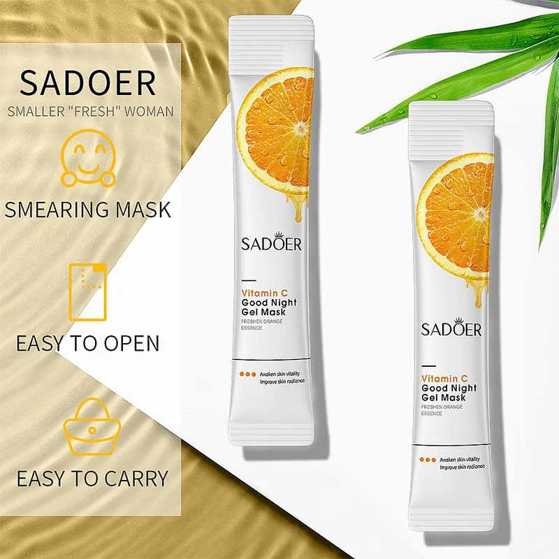 SADOER VC Collagen Firming Sleeping Mask Hydrating Moisturizing, apply before sleep for a firmer, hydrated complexion by