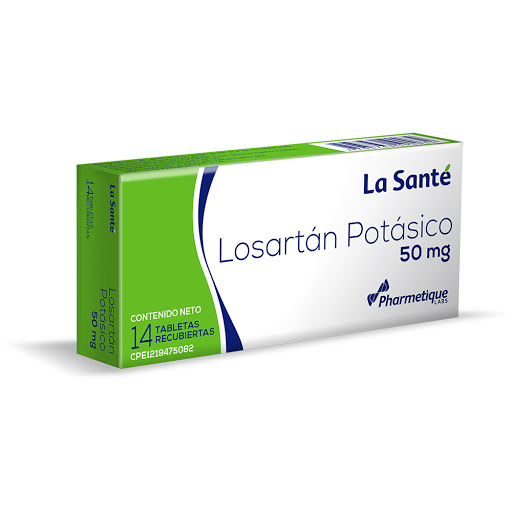 Losartán 50 mg La Santé Caja x 14 Tabletas    