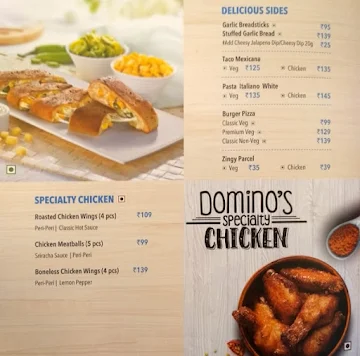 Domino's Pizza menu 