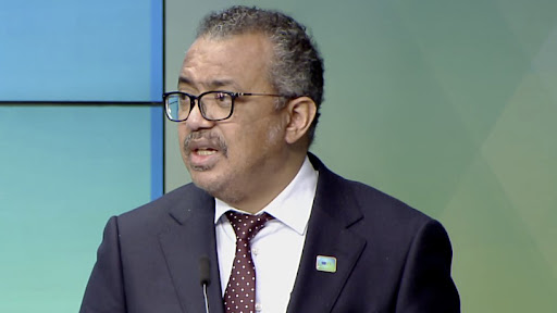 The WHO’s director-general Dr Tedros Adhanom Ghebreyesus.