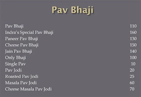 Indra Pure Veg Food Menu 14
