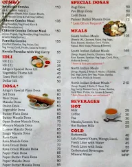 Adiga's menu 1