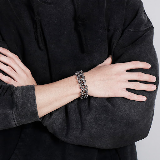 Title 2, Fashion Domineering Mens Stainless Steel Brace...
