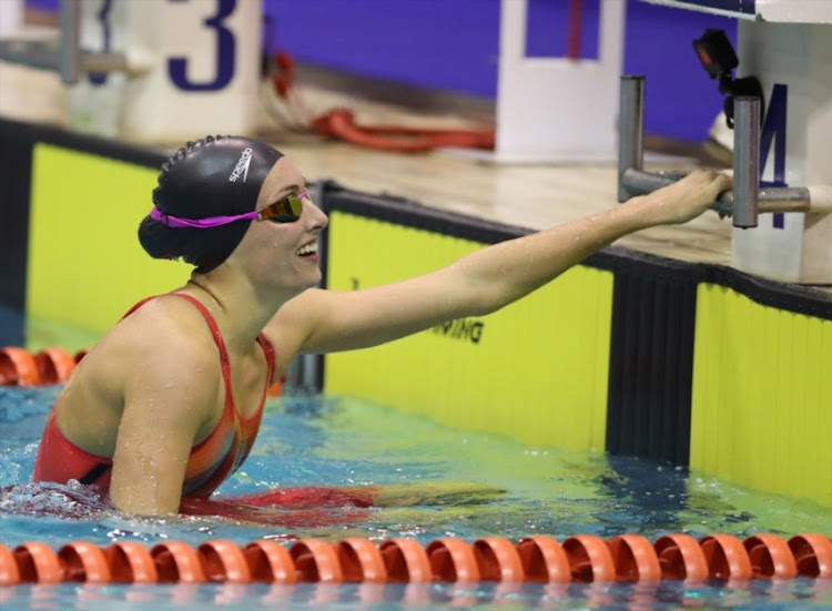 Tatjana Schoenmaker Women 200 LC Meter Breaststroke Final during day 6 of the 2017 SA National Aquatic Championships at Kings Park Aquatic Centre on April 08, 2017 in Durban.