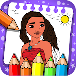 Cover Image of Скачать moana coloring vaiana 1.1.1 APK