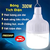 Đèn Tích Điện Bóng Đèn Led Tích Điện Bi 3 Chế Độ Sáng Kèm Sạc Siêu Bền Rọi Ray Asaki