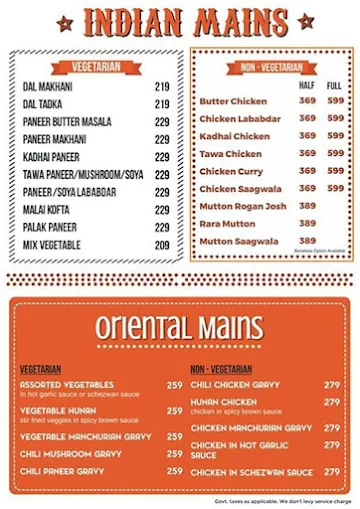 Qd's Restaurant menu 