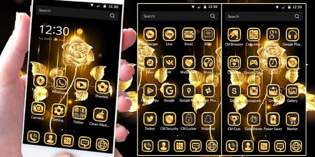  Emas Mawar tema gold rose- gambar mini tangkapan layar  