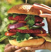 Mokgadi Itsweng's veggie burger. 