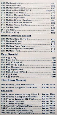 Royal Darbar menu 8