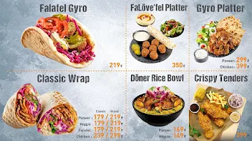 Doner And Gyros menu 