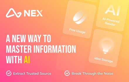 Nex - Get Ideas 10x Faster small promo image