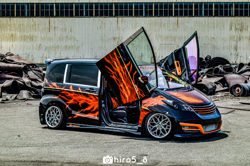 フリード のデモカーエントリー A Messe 22 カスタムペイント カスタムカー Diyカスタムに関するカスタム メンテナンスの投稿画像 車の カスタム情報はcartune