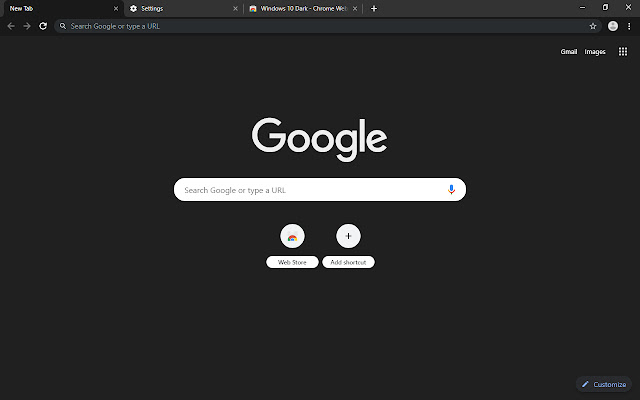 Dark-10 chrome extension