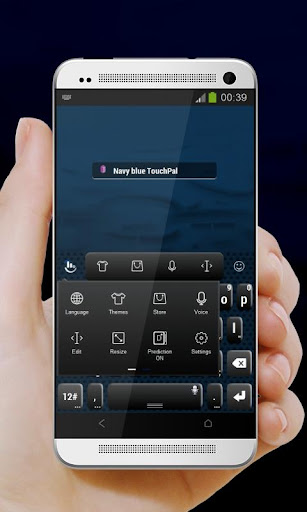 免費下載個人化APP|Navy blue TouchPal app開箱文|APP開箱王