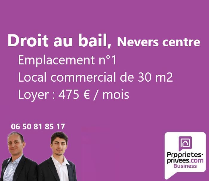 Vente locaux professionnels  30 m² à Nevers (58000), 9 000 €