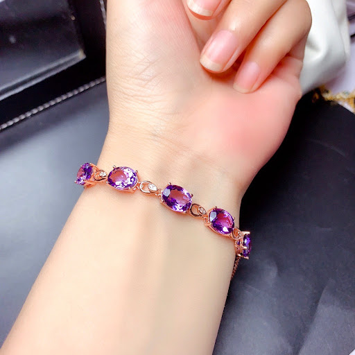 Title 3, Amethyst Bracelet Color Treasure Female Minorit...
