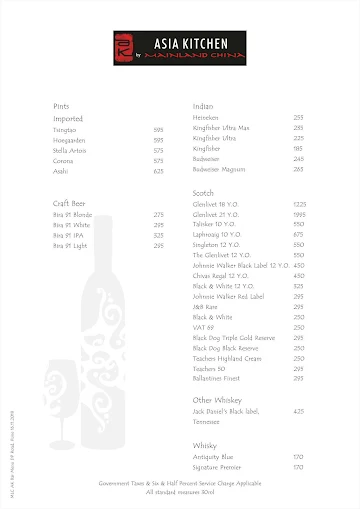 Asia Kitchen By Mainland China menu 