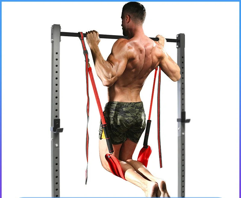 Entraîneur de suspension assistée avec barre de traction et corde. Améliorez vos tractions, développez votre force et atteignez vos objectifs fitness.