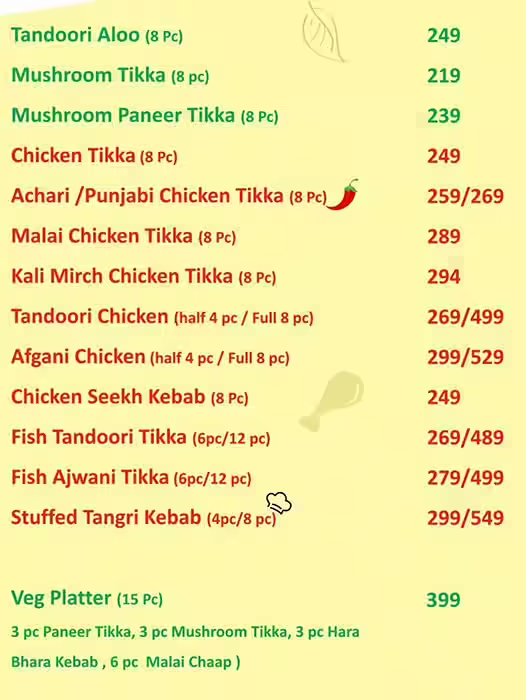 Flavours Of Chakhna menu 