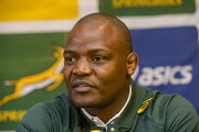 : Chiliboy Ralepelle during the Springboks team announcement media conference at Livorno Room, Tsogo Sun Montecasino on May 30, 2018 in Johannesburg, South Africa.