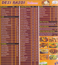 Desi Rasoi & Bakers menu 2