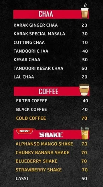 Kadak Chaa Adabari menu 