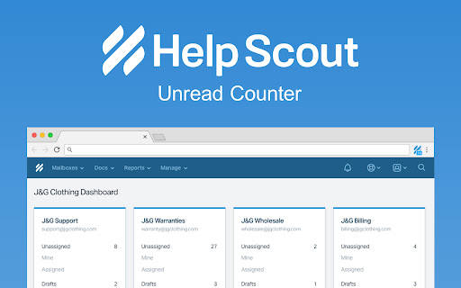 Help Scout Unread Counter