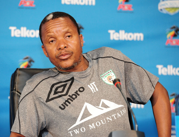 Baroka FC head coach Kgoloko Thobejane during Telkom Knockout press conference at PSL Offices in Parktown ,Johannesburg South Africa on 02 November 2017.