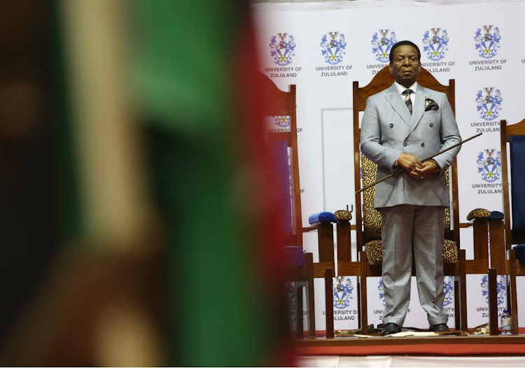 Zulu monarch Goodwill Zwelithini was given an honorary doctorate at the University of Zululand on Friday, May 4, 2018.