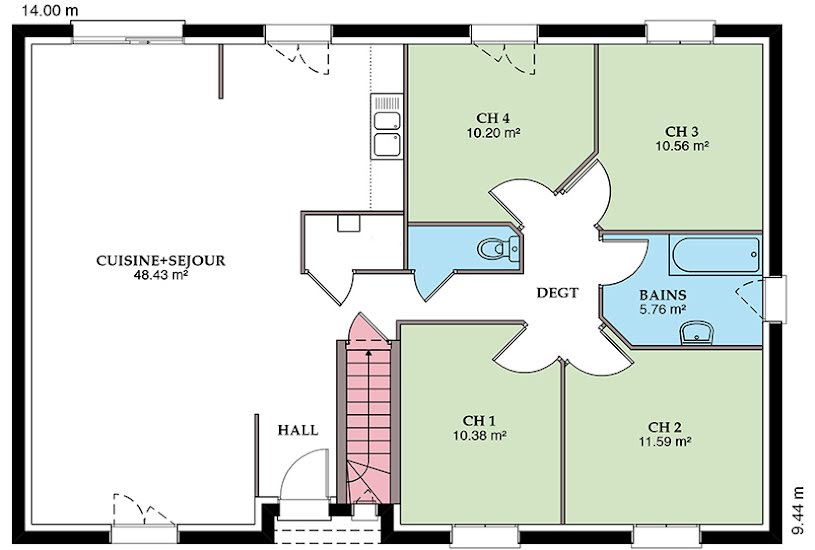  Vente Terrain + Maison - Terrain : 920m² - Maison : 79m² à Cercy-la-Tour (58340) 