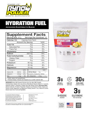 Ryno Power Hydration Fuel Drink Mix - Fruit Punch - 20 Servings (2 lbs.) alternate image 0