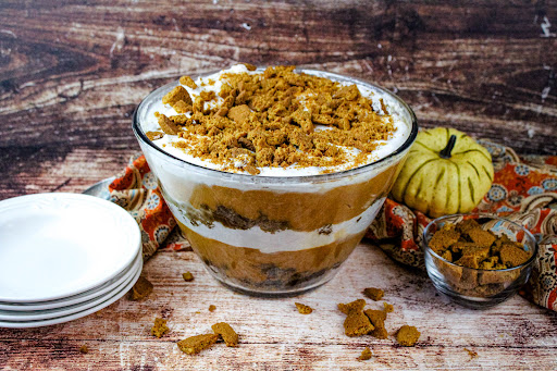 pumpkin gingerbread trifle