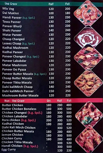 Food Spot menu 