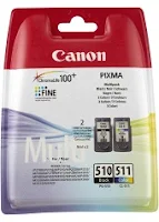 Blekk CANON PG-510/CL511 Twinpack (2) (Org.nr.2970B010)