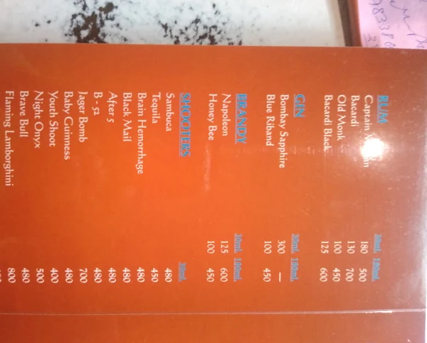 Neelam E Punjab menu 