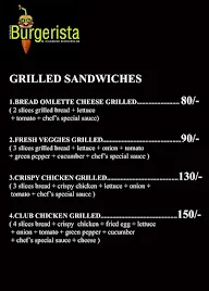 Cafe Burgerista menu 2