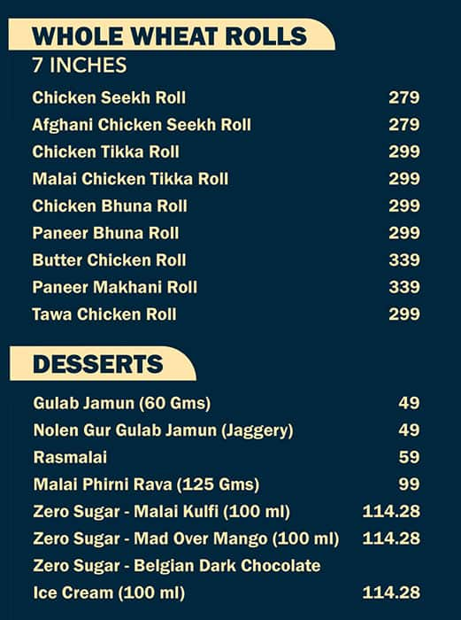 Charcoal Biryani menu 