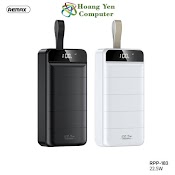 Sạc Dự Phòng Remax Rpp - 183 30000Mah (Sạc Nhanh Qc3.0 18W, 22.5W, Pd 18W, Vooc 2.0) - Bh 1 Năm - Hoàng Yến Computer