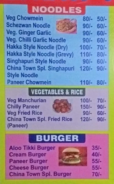 China Town menu 